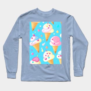 Delicious Creamy Ice Cream Cone Long Sleeve T-Shirt